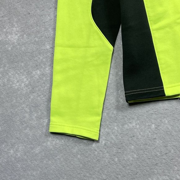 Adidas Climacool 1/4 Zip Pullover Neon Yellow Athletic Long Sleeve Women's Small - Picture 5 of 13